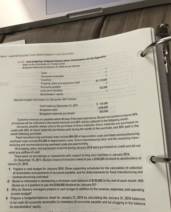 manufacturing cost for April month. If AG has more than $7,000 cash