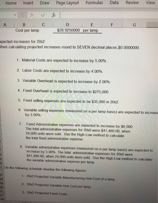 (based on normal capacity of 25,000 lamps) 7 3 Cost per lamp