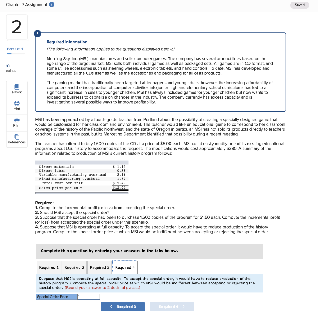 based on the age range of the target market. MSI sells both