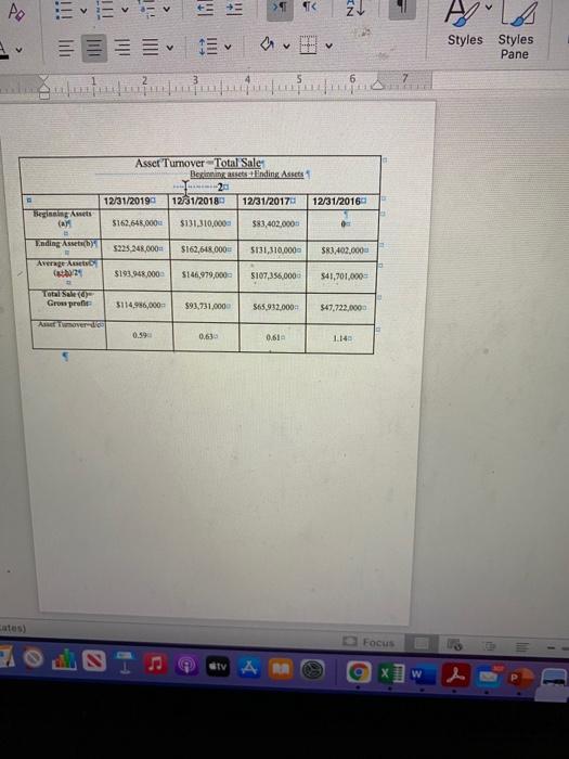 and ratio analysis and what it tells you as a potential investor.