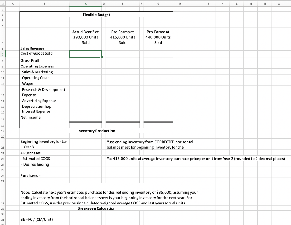 for $300,000|| Purchased Inventory on Account - 25,000 Units at $1.15 per