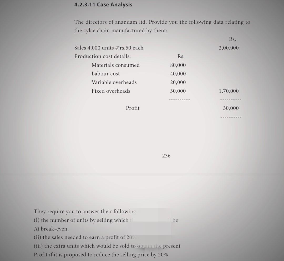 please skip if you don't know the answer 4.2.3.11 Case Analysis