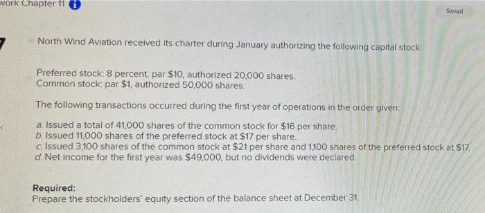  work Chapter 11 C Saved 7 North Wind Aviation received its