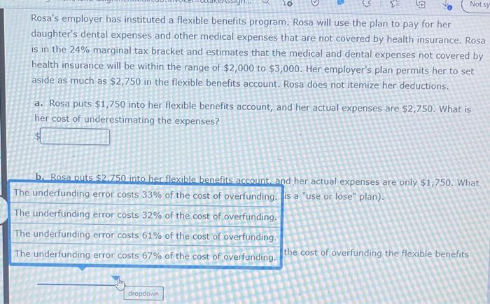 the plan to pay for her daughter's dental expenses and other medical