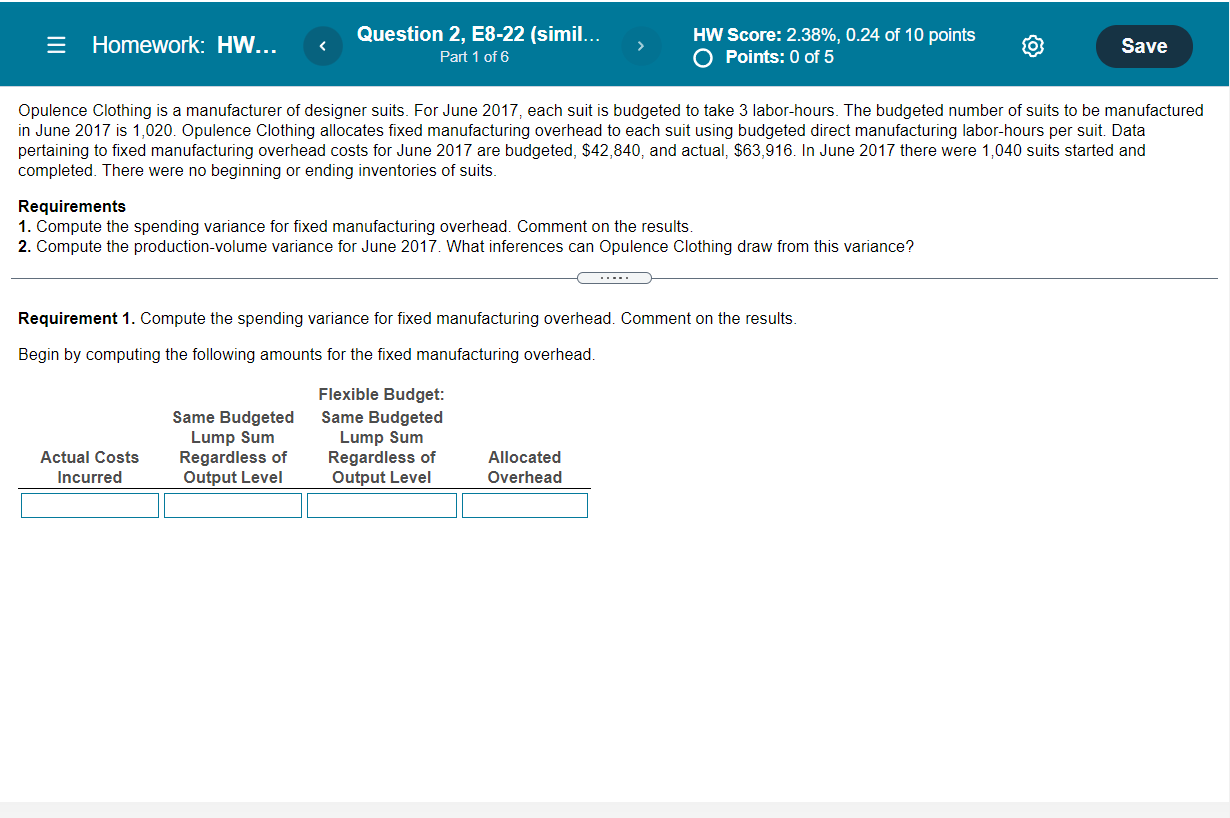 Please specify the calculation process = Homework: HW... Question 2, E8-22 (simil...