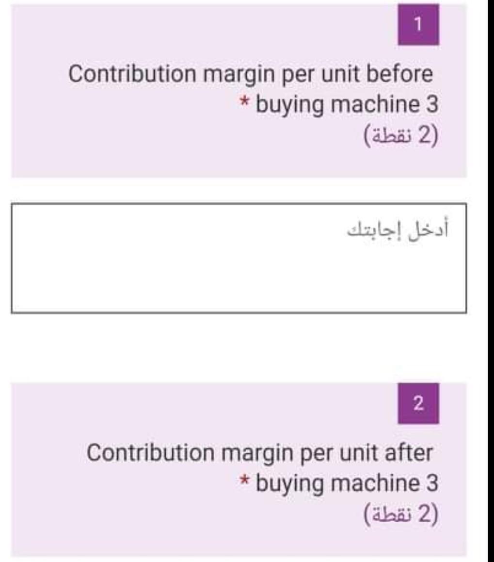 theyproduce the same parts. The variable and fixed costs of those two