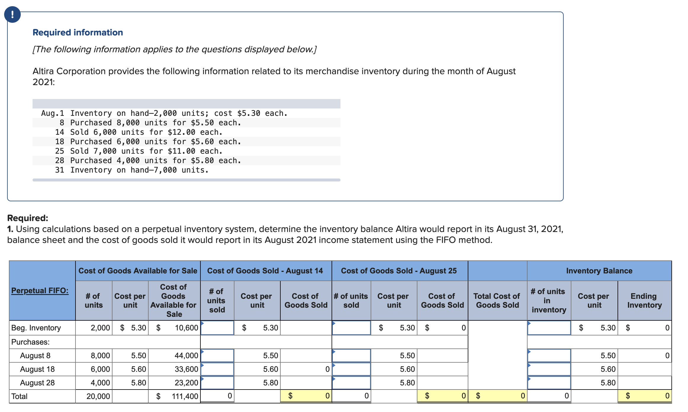 Please answer BOTH part FULLY, filling in required tables that is