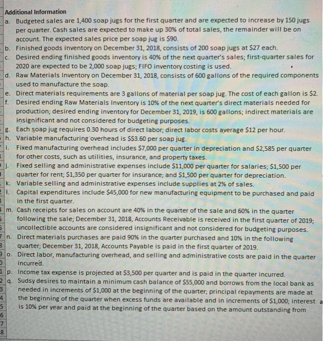 Comprehensive: Master Budgets, Variances, Performance Evaluation As you know from the previous