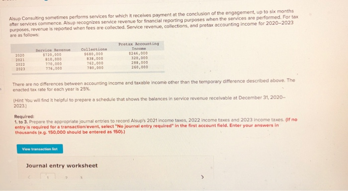  Alsup Consulting sometimes performs services for which it receives payment at