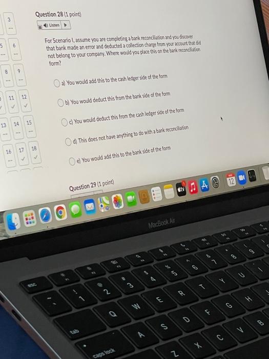 discover that there is an NSF cheque noted on the bank statement.