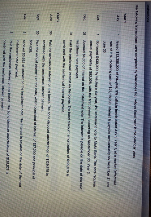  Instructions The following transactions were completed by Winklevoss hc., whose fiscal