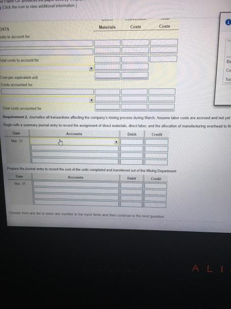 cost per unit amounts to the nearest cent and all other amounts