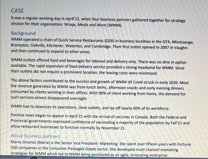  I need an answer of appendix3 CASE It was a regular