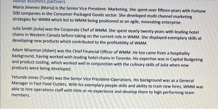 working day in April 21, when four business partners gathered together for