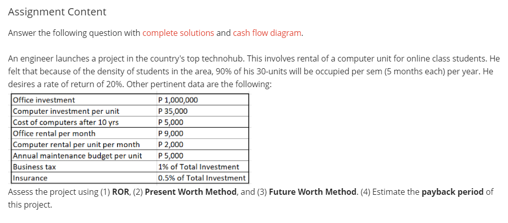 PLEASE ANSWER THIS QUESTION MANUALLY(NOT IN EXCEL) AND PROPERLY THANK YOU SO