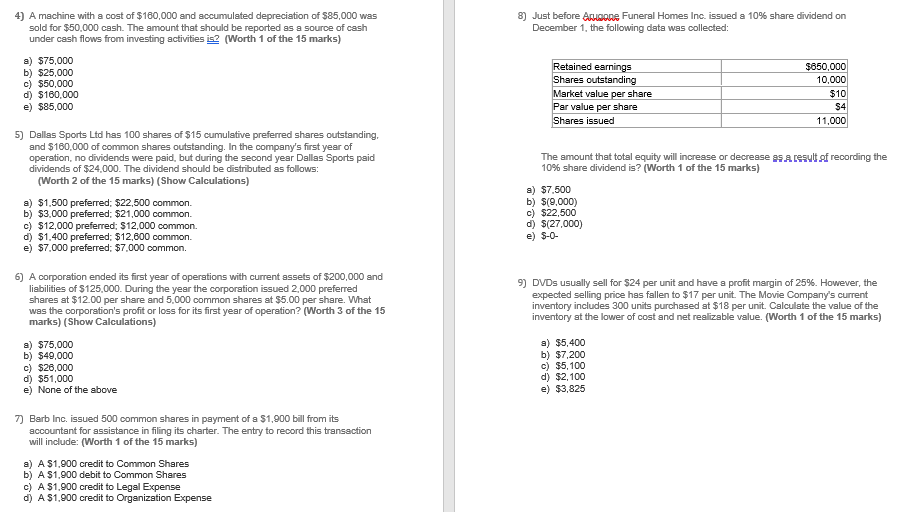 World purchased equipment costing $10,000. The equipment has a residual value of