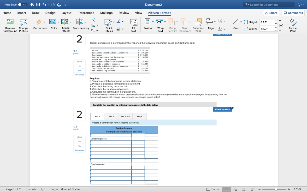 AutoSave OFF A sro - Document2 Q Search in Document Home