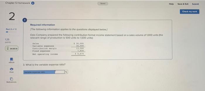  Chapter 5 Homework Help Save & Ex Su Check my work