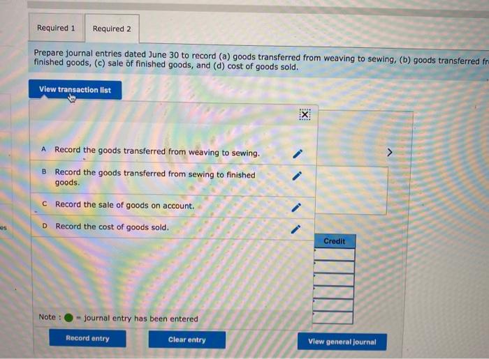 by passing the products through a weaving department and a sewing department.