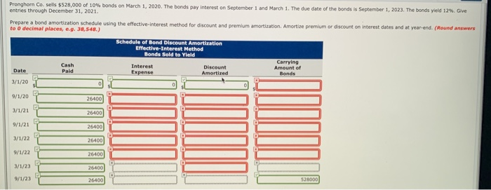 each of the following independent cases, the company closes its books on