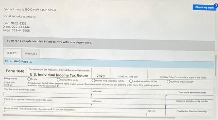 were married on January 1 of last year. Diana has an eight-year-old