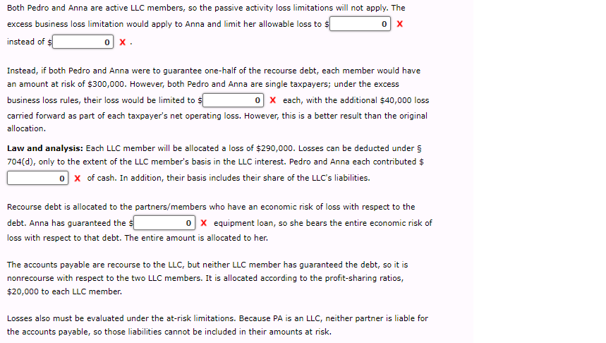 sell specialty athletic apparel. Pedro and Anna will both serve as member-managers