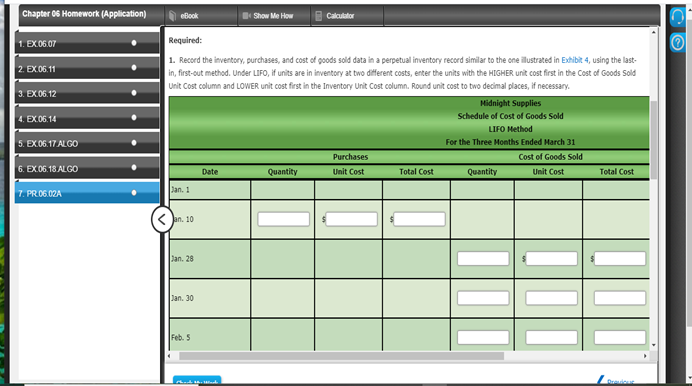 What is the total cost of the ending inventory according to LIFO?