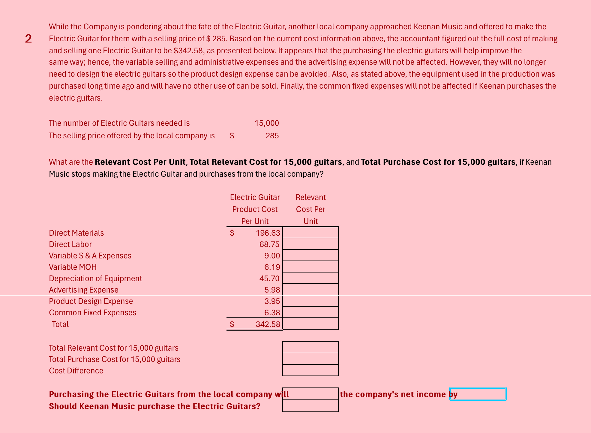  Keenan Music -- Differential Analysis Case Before the recent proposal of