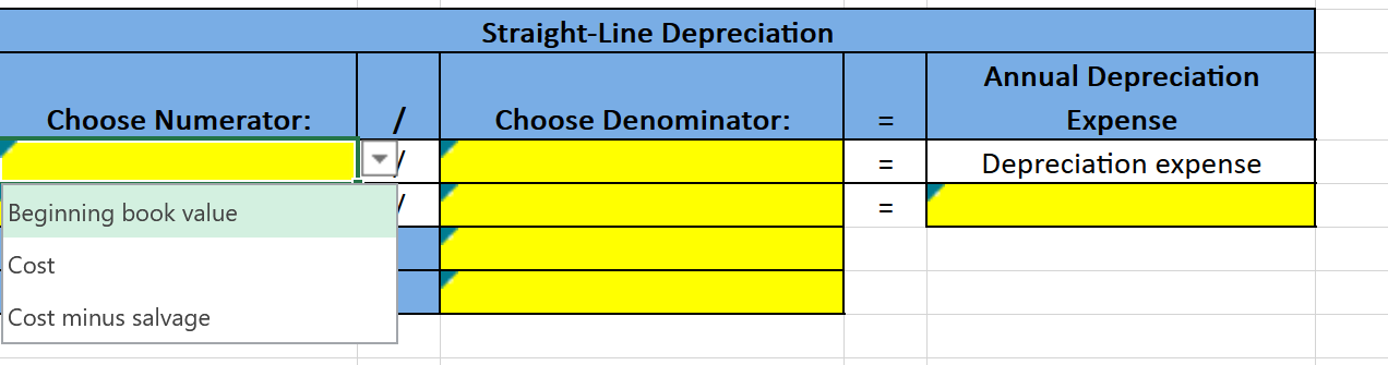 box under numerator and denominator. Ramirez Company installs a computerized manufacturing machine