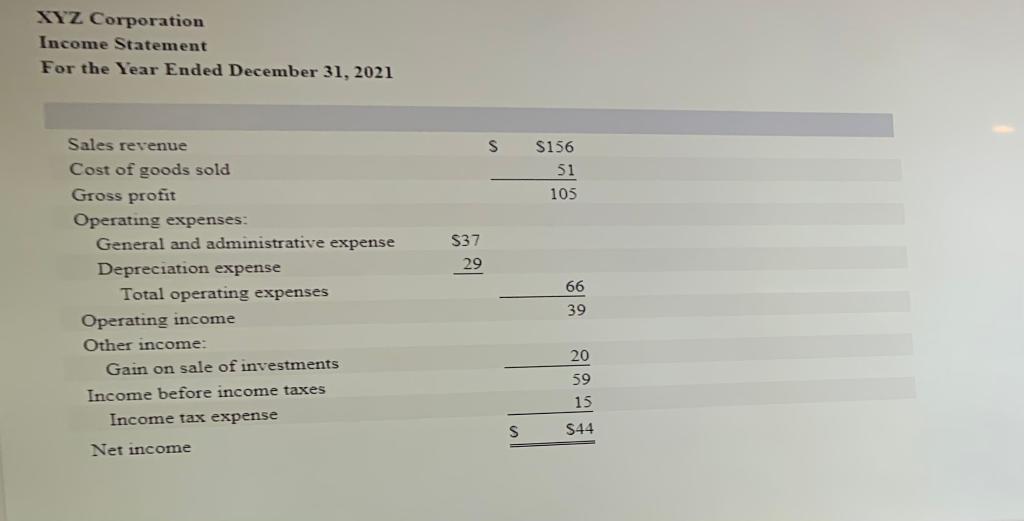 D. E. F. G. H. I. J. F.) XYZ Corporation provides you