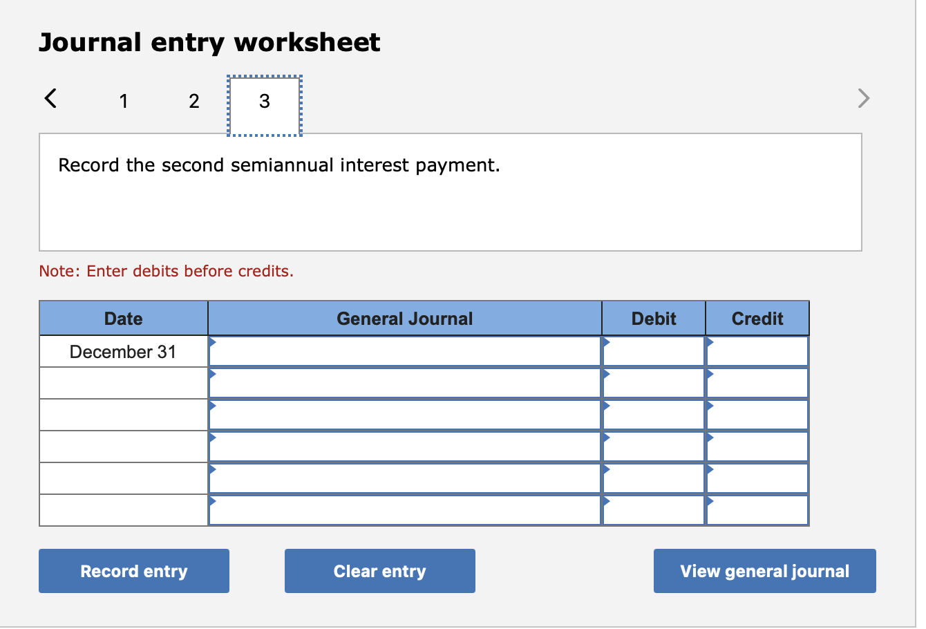 semiannually on June 30 and December 31 each year. Assuming the market