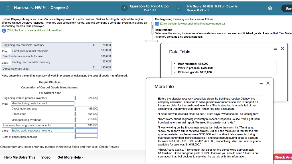 E Homework: HW #1 - Chapter 2 Question 10, P2-51A (bo...