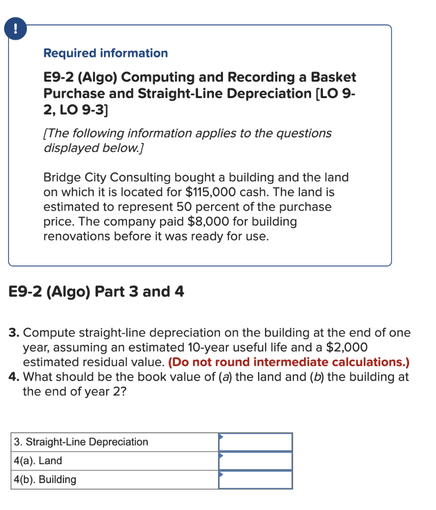  Required information E9-2 (Algo) Computing and Recording a Basket Purchase and