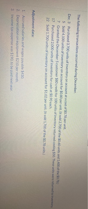 2022, Windsor, Inc. had the account balances shown below. Debits Debits Credits