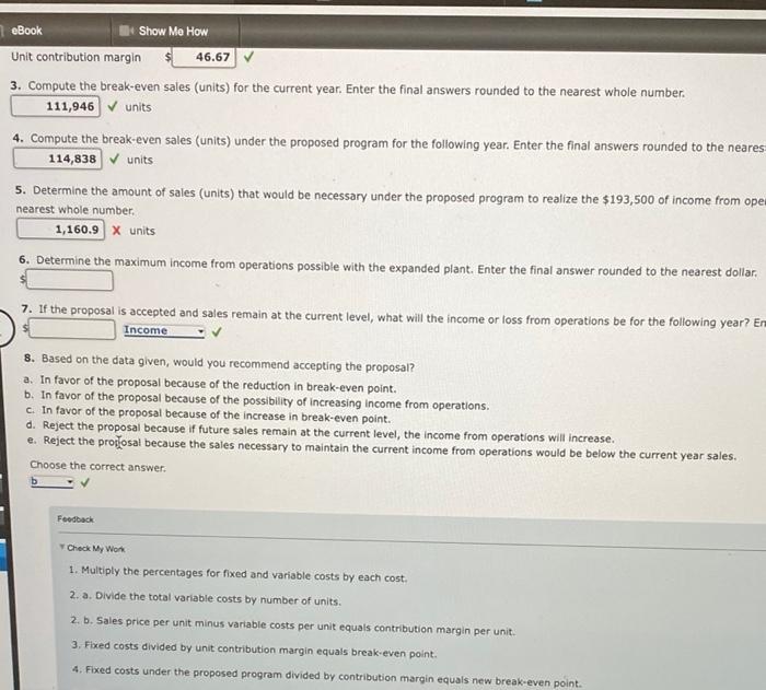 price of $135 per unit during the curr Sales $15,673,500 Cost of