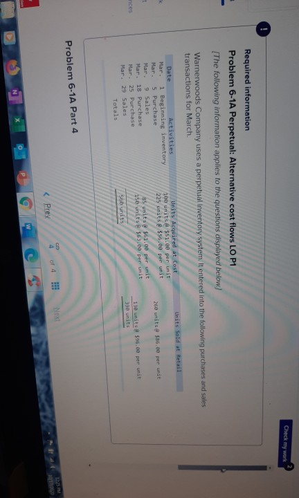 inventory system. It entered into the following purchases and sales transactions for