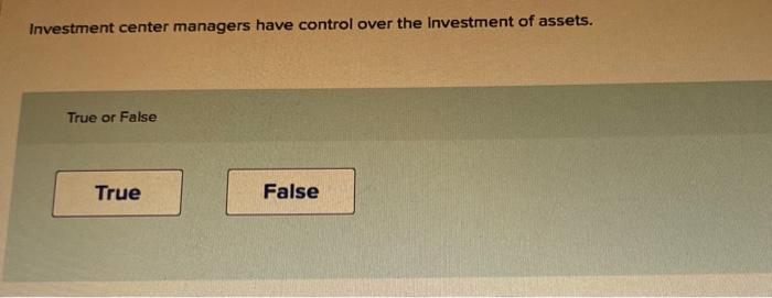 manager often also supervises revenue and cost center managers. True or False