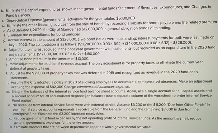  Please complete the journal entries using the information from these financial