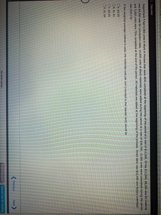 to cost inventories, is Oa. 2,352 units b. 51,200 units c. 61,200