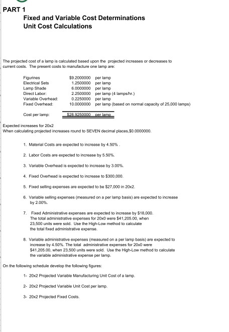 For the Period Ending December 31, 20x1 Sales $1,125,000.00 723.250.00 $ 401,750.00
