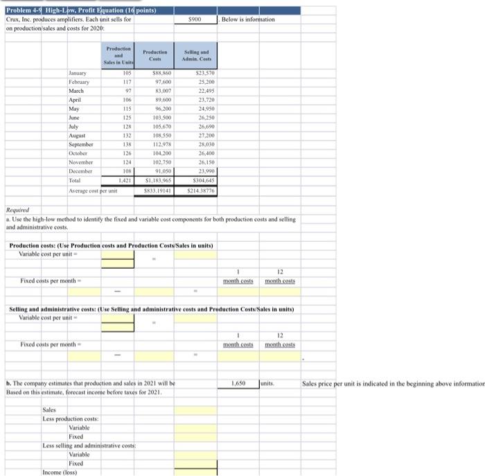 variables per deler sales The selling met dater Required What is the