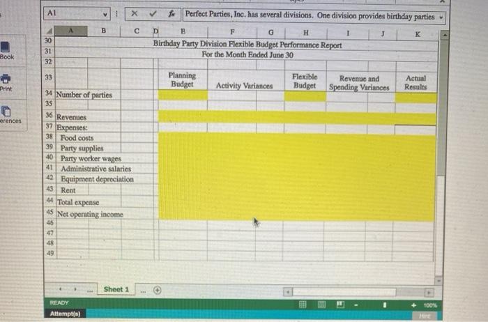 D F G H I J K 1 Perfect Palties, Inc, has
