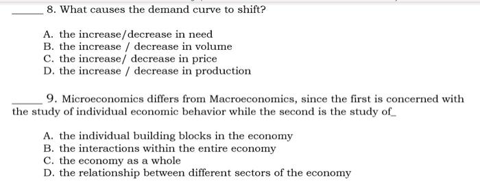 decisions C. how society decides what, how, and for whom to produce