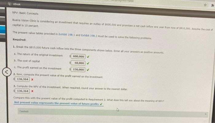  ose eBook * NPU: Basic Concepts Buena Vision Clinic is considering