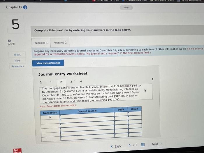 end of its fiscal year, included the following account balances. Manufacturing's 2021