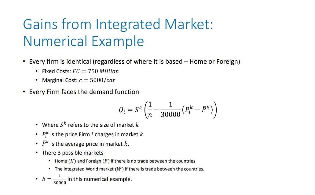 two countries were to integrate their automobile market with a third country