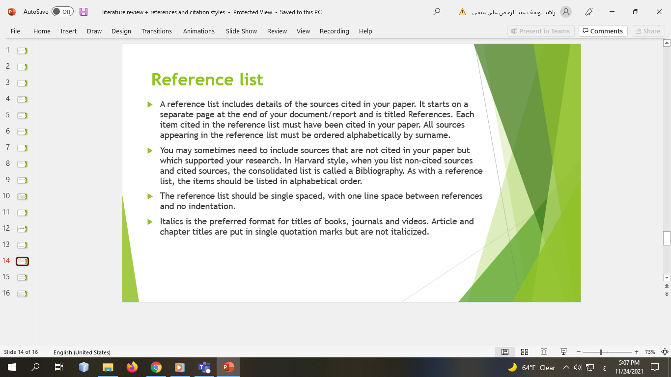 of research. A literature review is not a straightforward summary of everything