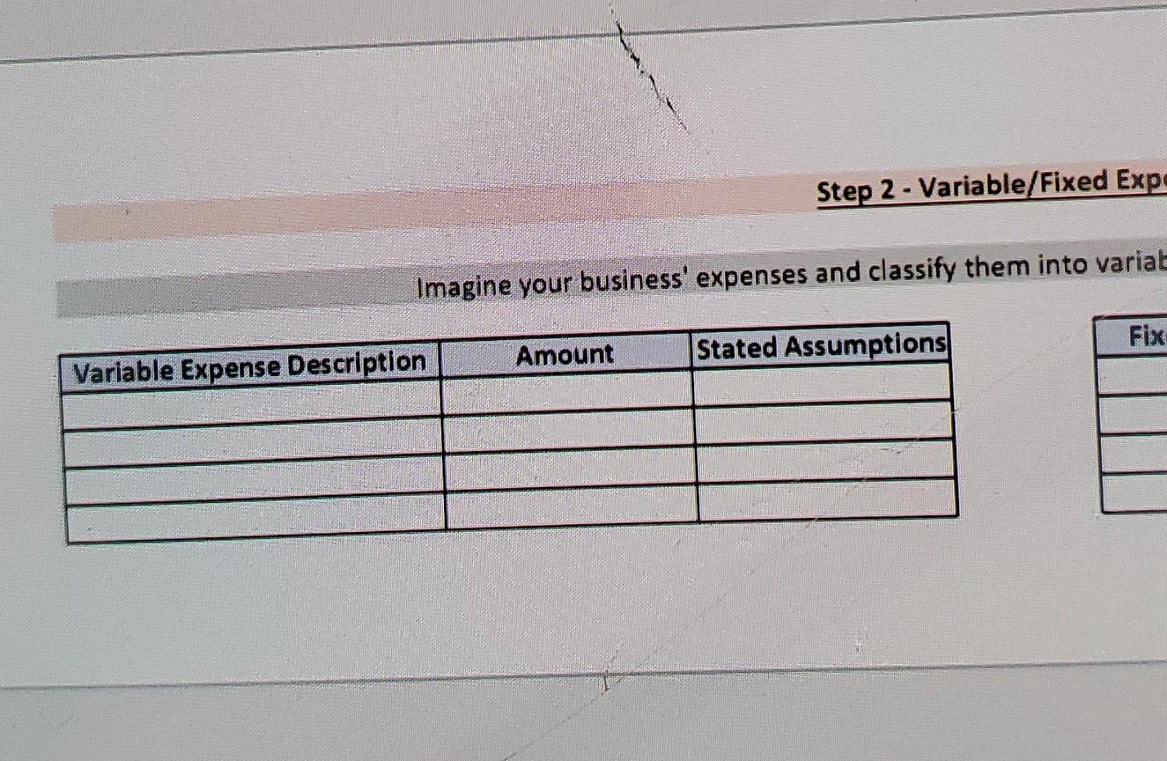 class. Take a photo of the outside of the business and include