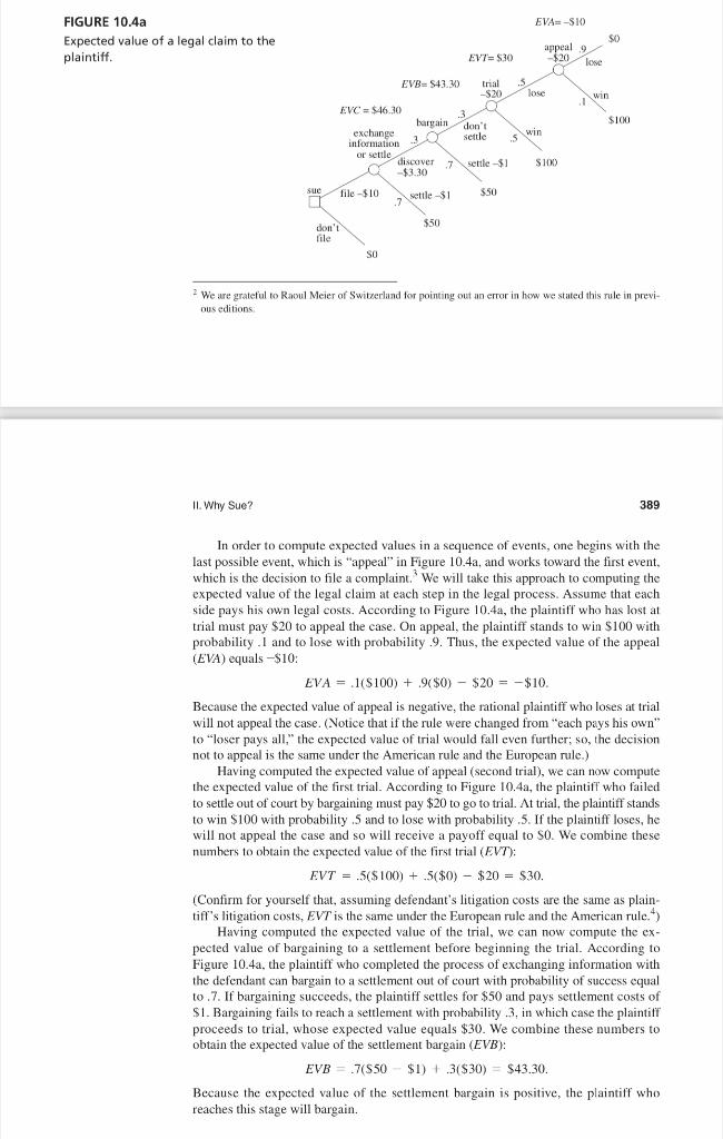 C, is the cost of out-of-court settling, C, is the cost of