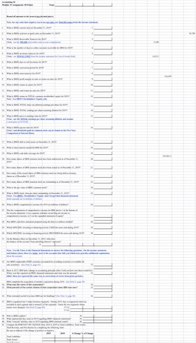 You are now going to compute the ratios and percentages using the